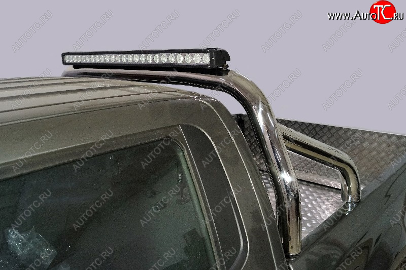 103 999 р. Защита кузова (для кузова) d 76,1 мм со светодиодной фарой ТСС Тюнинг  Great Wall Wingle 7 (2018-2023) пикап (нержавейка)  с доставкой в г. Майкоп