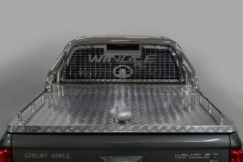 Защита кузова и заднего стекла (для крышки) d76,1 мм ТСС Тюнинг Great Wall Wingle 7 (2018-2023) пикап (нержавейка)