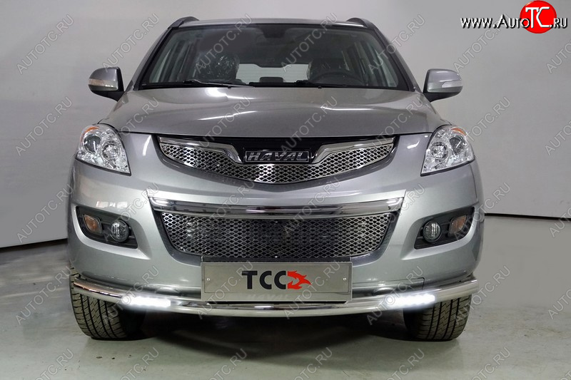 34 999 р. Защита переднего бампера нижняя с ДХО 60,3 мм Haval H5 рестайлинг (2020-2023) (нержавейка)  с доставкой в г. Майкоп