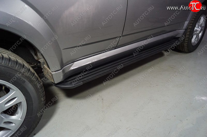 21 999 р. Пороги алюминиевые Slim Line ТСС Тюнинг  Haval H5 (2020-2023) рестайлинг (Black)  с доставкой в г. Майкоп