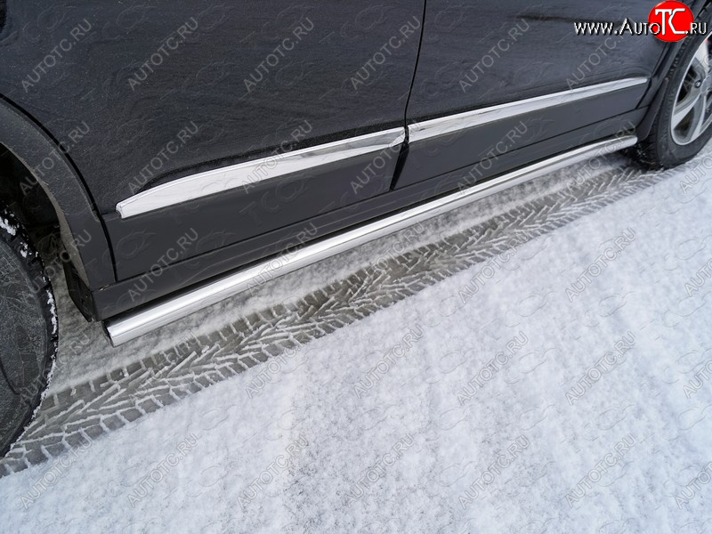 21 999 р. Защита порогов труба d60,3 мм ТСС Тюнинг  Haval H6 (2013-2020) (серые)  с доставкой в г. Майкоп