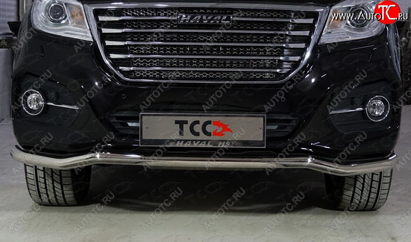 20 749 р. Защита переднего бампера волна d60,3 мм ТСС Тюнинг  Haval H9 (2017-2019) 1-ый рестайлинг (нержавейка)  с доставкой в г. Майкоп