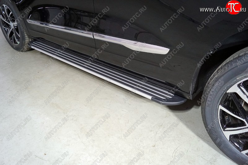 20 599 р. Пороги алюминиевые Slim Line ТСС Тюнинг  Haval Jolion (2020-2024) дорестайлинг (Silver)  с доставкой в г. Майкоп