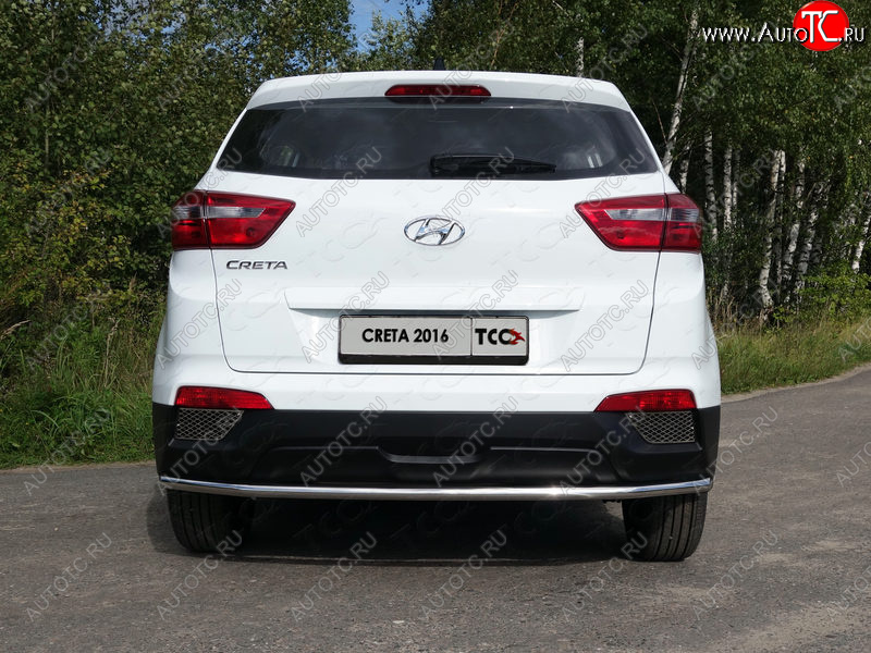 15 999 р. Защита задняя (нержавейка d42,4 мм), ТСС Тюнинг Hyundai Creta GS дорестайлинг (2015-2019)  с доставкой в г. Майкоп
