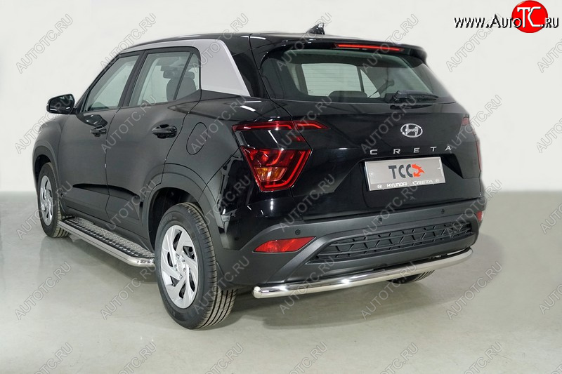 19 999 р. Защита задняя (нержавейка 60,3 мм) ТСС Тюнинг  Hyundai Creta  SU (2020-2022)  с доставкой в г. Майкоп