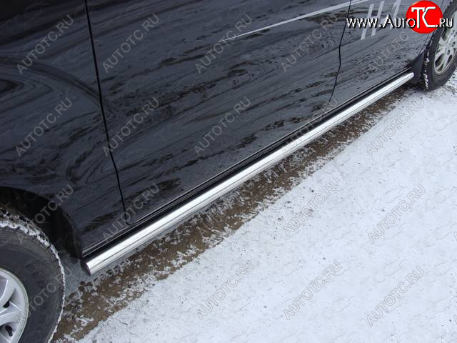 29 449 р. Защита порогов труба d60,3 мм ТСС Тюнинг  Hyundai Starex/Grand Starex/H1  TQ (2014-2018) рестайлинг (серые)  с доставкой в г. Майкоп