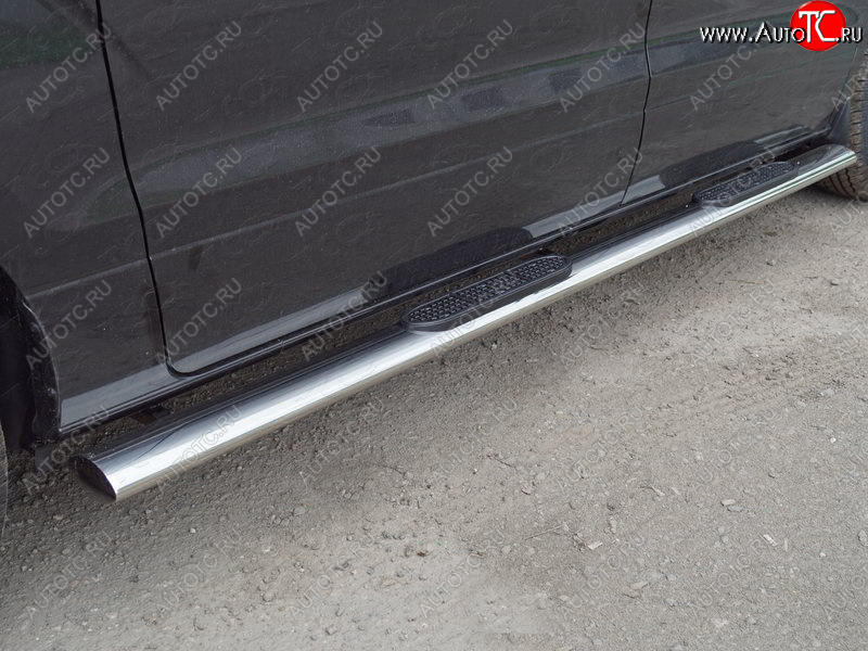 47 999 р. Пороги овальные с накладкой 120*60 мм ТСС Тюнинг  Hyundai Starex/Grand Starex/H1  TQ (2017-2022) 2-ой рестайлинг  с доставкой в г. Майкоп