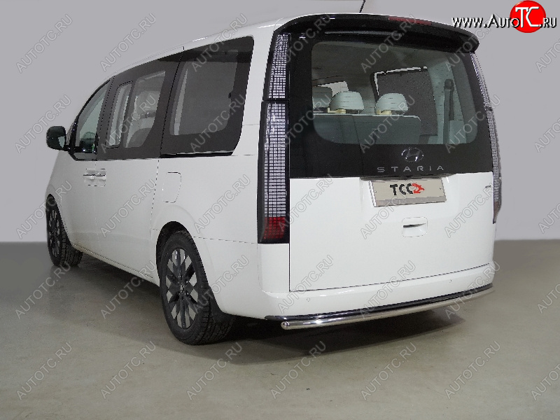 18 499 р. Защита задняя (центральная нержавейка d42,4 мм), ТСС Тюнинг  Hyundai Staria  US4 (2021-2022) (центральная)  с доставкой в г. Майкоп