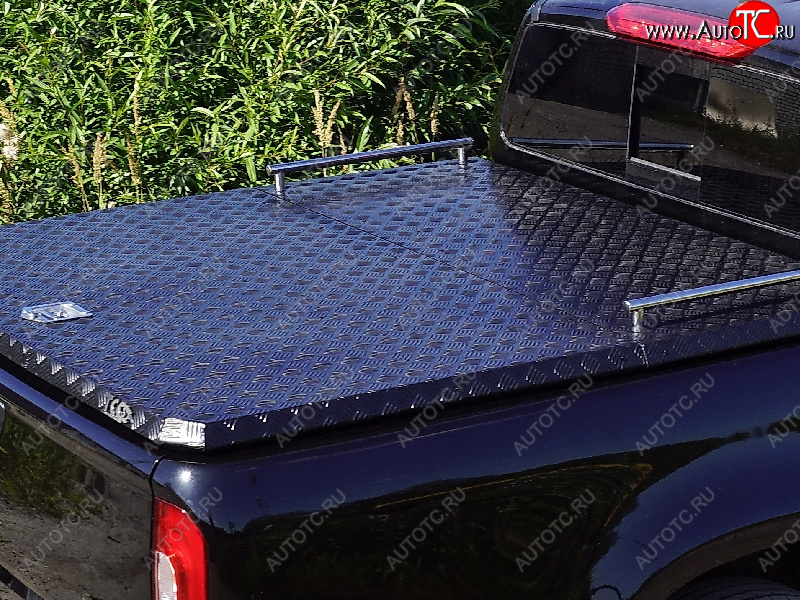 12 199 р. Рейлинги короткие ТСС Тюнинг  Isuzu D-Max  RG (2020-2023) DoubleCab (нержавеющая сталь)  с доставкой в г. Майкоп