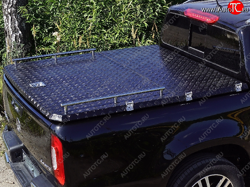 5 549 р. Рейлинги длинные ТСС Тюнинг  Isuzu D-Max  RG (2020-2023) DoubleCab (нержавеющая сталь)  с доставкой в г. Майкоп