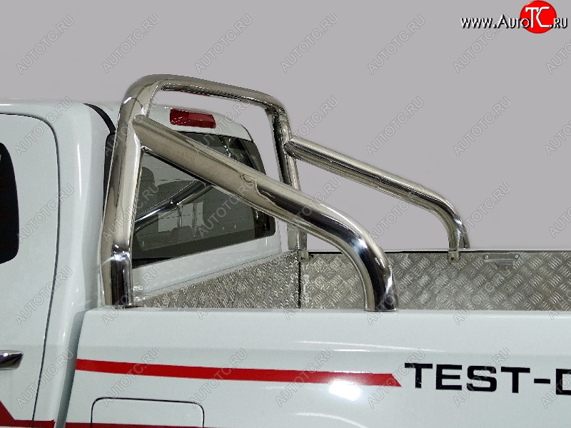 67 999 р. Защита кузова (для крышки) d 75х42 мм ТСС Тюнинг  Isuzu D-Max  RG (2020-2023) DoubleCab (нержавейка)  с доставкой в г. Майкоп