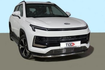 Защита переднего бампера нижняя d42,4 мм ТСС Тюнинг JAC JS4 (2021-2025) (нержавейка)