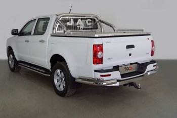 Защита кузова и заднего стекла (для крышки) d76,1 мм ТСС Тюнинг JAC T6 (2018-2024) пикап (нержавейка)