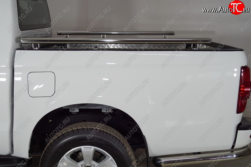 11 999 р. Рейлинги на кузов d42,4 мм ТСС Тюнинг  JAC T6 (2018-2024) пикап (нержавейка)  с доставкой в г. Майкоп