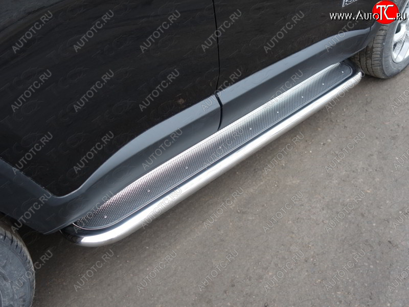 41 749 р. Пороги с площадкой 60,3 мм ТСС Тюнинг Jeep Renegade дорестайлинг (2014-2018) (нержавейка)  с доставкой в г. Майкоп