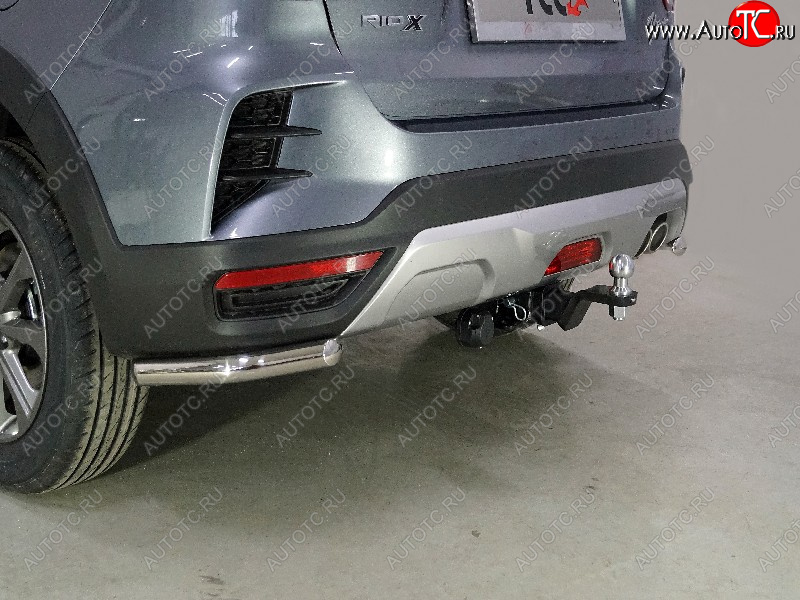 9 199 р. Защита заднего бампера (уголки, d42,4 мм) TCC  KIA Rio  X (2020-2025) рестайлинг  с доставкой в г. Майкоп
