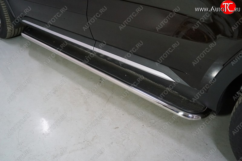 38 999 р. Пороги с площадкой 42,4 мм ТСС Тюнинг KIA Sorento MQ4 (2020-2022) (нержавейка)  с доставкой в г. Майкоп