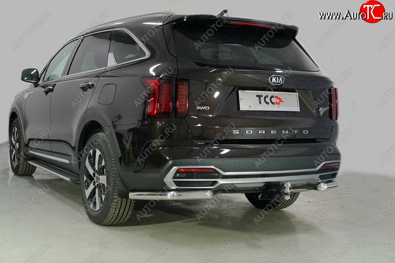 20 749 р. Защита заднего бампера (уголки, d60,3 мм) TCC  KIA Sorento  MQ4 (2020-2022)  с доставкой в г. Майкоп
