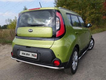 Защита задняя (нержавейка d42,4 мм), ТСС Тюнинг KIA Soul  PS (2014-2016) дорестайлинг