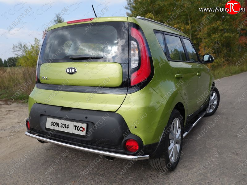 15 999 р. Защита задняя (нержавейка d42,4 мм), ТСС Тюнинг KIA Soul PS дорестайлинг (2014-2016)  с доставкой в г. Майкоп