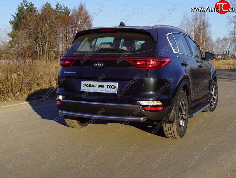 17 649 р. Защита задняя (нержавейка 60,3 мм) ТСС Тюнинг  KIA Sportage  4 QL (2018-2022) рестайлинг  с доставкой в г. Майкоп