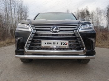 Защита переднего бампера нижняя 76,1 мм ТСС Тюнинг Lexus LX450d  J200 - LX570  J200