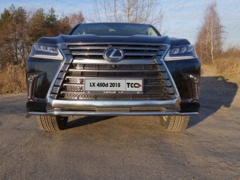 Защита переднего бампера нижняя d42,4 мм ТСС Тюнинг Lexus LX450d  J200 - LX570  J200