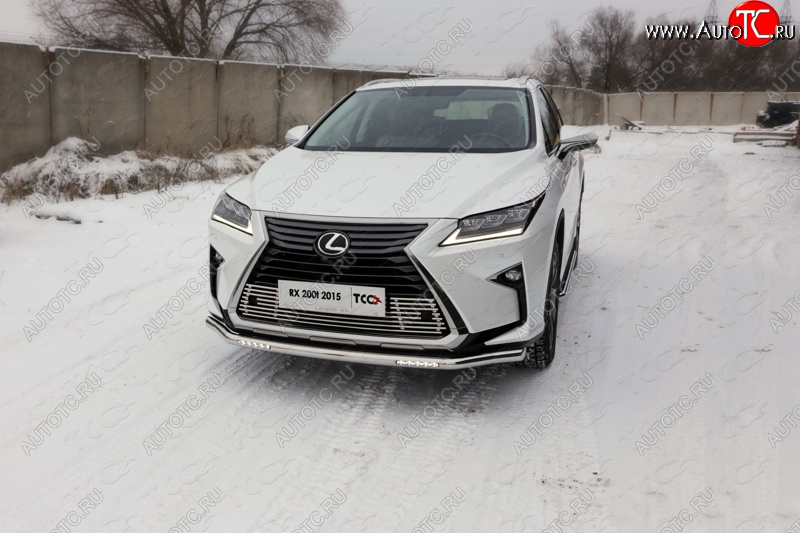 40 999 р. Защита переднего бампера нижняя с ДХО 60,3 мм ТСС Тюнинг Lexus RX350 XU30 дорестайлинг (2003-2006) (нержавейка)  с доставкой в г. Майкоп
