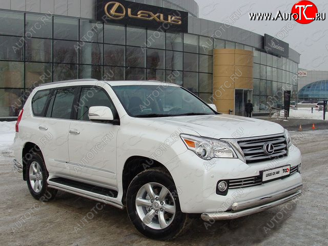 36 299 р. Защита переднего бампера нижняя d76,1*75 мм ТСС Тюнинг Lexus GX460 J150 дорестайлинг (2009-2013) (нержавейка)  с доставкой в г. Майкоп