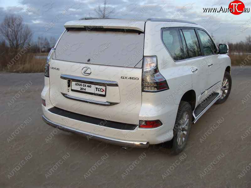 23 899 р. Защита задняя (центральная овальная 75х42 мм) ТСС Тюнинг  Lexus GX460  J150 (2019-2022) 2-ой рестайлинг (центральная )  с доставкой в г. Майкоп