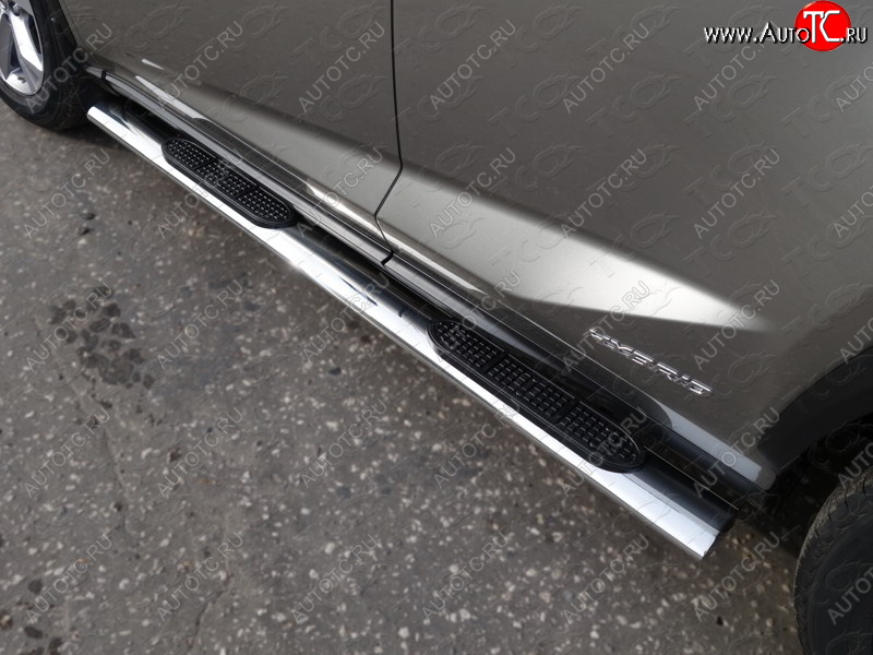 38 799 р. Пороги овальные с накладкой 120х60 мм кроме F-Sport ТСС Тюнинг Lexus NX200 Z10 дорестайлинг (2014-2017) (серые)  с доставкой в г. Майкоп