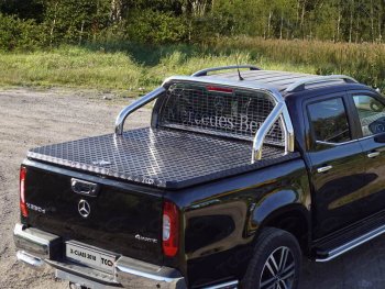Защита кузова и заднего стекла (для крышки) d 76,1 мм ТСС Тюнинг Mercedes-Benz X class  W470 (2017-2020) (нержавейка)
