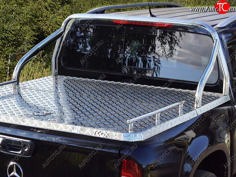 67 999 р. Защита кузова (для крышки) d 75х42 мм ТСС Тюнинг  Mercedes-Benz X class  W470 (2017-2020) (нержавейка)  с доставкой в г. Майкоп
