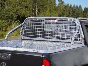 Защита кузова и заднего стекла (для крышки) d 75х42 мм ТСС Тюнинг Mercedes-Benz X class  W470 (2017-2020) (нержавейка)