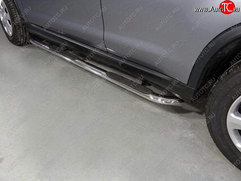 33 999 р. Пороги овальные гнутые с накладкой 75х42 мм  Mitsubishi ASX (2017-2020) 2-ой рестайлинг (серые)  с доставкой в г. Майкоп