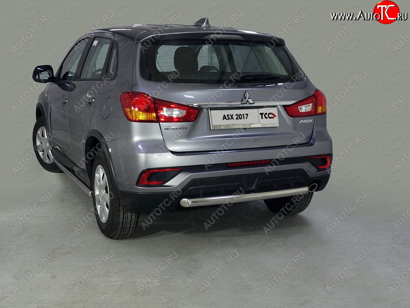 13 249 р. Защита задняя (нержавейка 60,3 мм) ТСС Тюнинг  Mitsubishi ASX (2017-2020) 2-ой рестайлинг  с доставкой в г. Майкоп