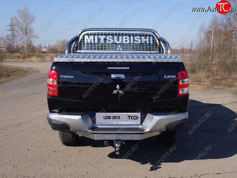 81 999 р. Защита кузова и заднего стекла (для крышки) d 75*42 мм ТСС Тюнинг  Mitsubishi L200  5 KK,KL (2015-2019) дорестайлинг (нержавейка)  с доставкой в г. Майкоп