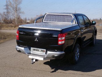Защита кузова и заднего стекла (для крышки) d 75*42 мм ТСС Тюнинг Mitsubishi L200  5 KK,KL (2015-2019) дорестайлинг (нержавейка)
