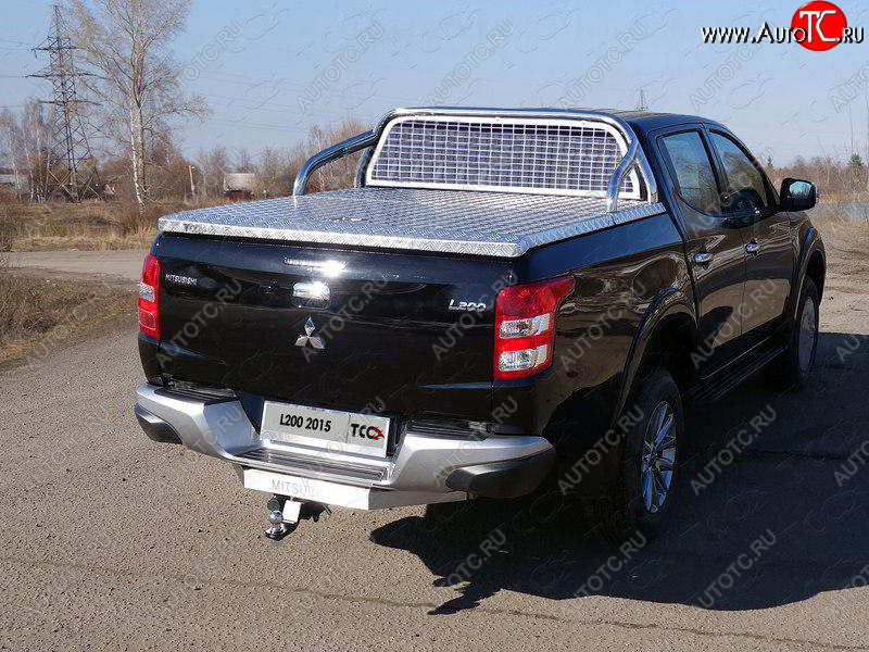 81 999 р. Защита кузова и заднего стекла (для крышки) d 75*42 мм ТСС Тюнинг  Mitsubishi L200  5 KK,KL (2015-2019) дорестайлинг (нержавейка)  с доставкой в г. Майкоп