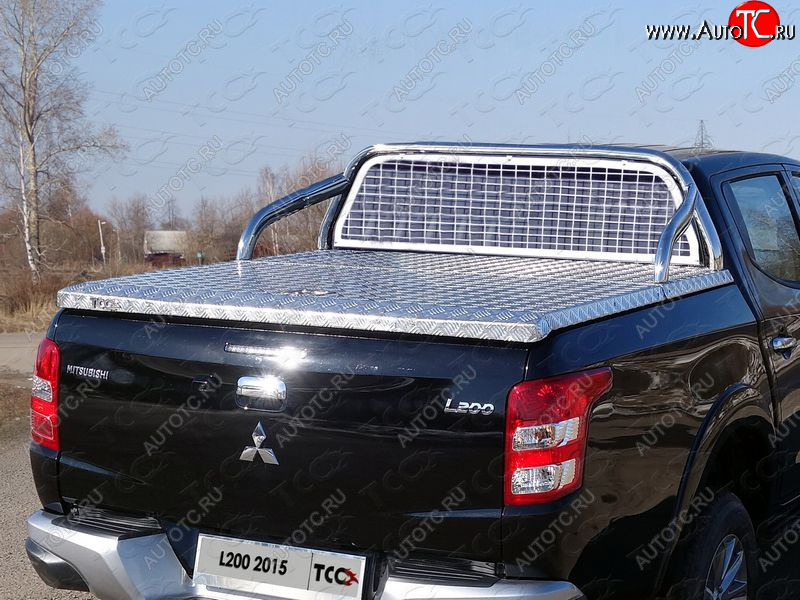 81 999 р. Защита кузова и заднего стекла (для крышки) d 75*42 мм ТСС Тюнинг  Mitsubishi L200  5 KK,KL (2018-2022) рестайлинг (нержавейка)  с доставкой в г. Майкоп