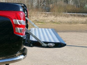Защитный алюминиевый вкладыш в кузов автомобиля (борт) ТСС Тюнинг Mitsubishi L200  5 KK,KL (2018-2022) рестайлинг (алюминий)