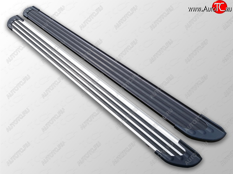 20 599 р. Пороги алюминиевые Slim Line ТСС Тюнинг  Nissan Murano  3 Z52 (2015-2022) дорестайлинг (Silver)  с доставкой в г. Майкоп