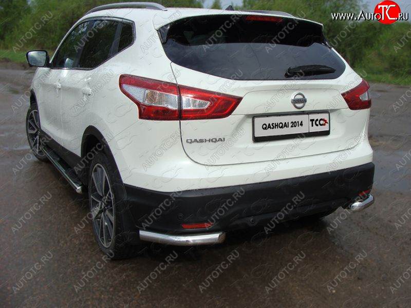 15 999 р. Защита заднего бампера (уголки, d60,3 мм) TCC Nissan Qashqai 2 J11 дорестайлинг (2013-2019)  с доставкой в г. Майкоп