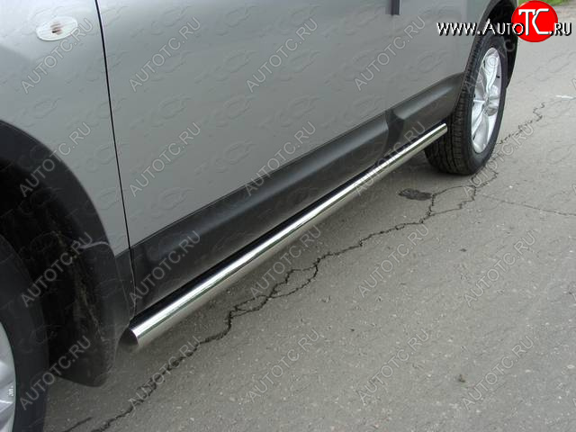 23 549 р. Защита порогов труба d60,3 мм ТСС Тюнинг  Renault Duster  HS (2010-2015) дорестайлинг (серые)  с доставкой в г. Майкоп