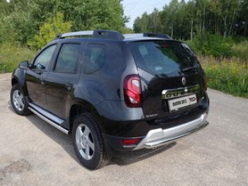 Защита задняя (нержавейка 60,3 мм) ТСС Тюнинг Renault Duster  HS (2010-2015) дорестайлинг