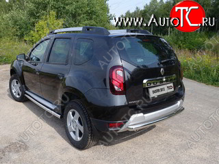 11 749 р. Защита задняя (нержавейка 60,3 мм) ТСС Тюнинг  Renault Duster  HS (2010-2015) дорестайлинг  с доставкой в г. Майкоп