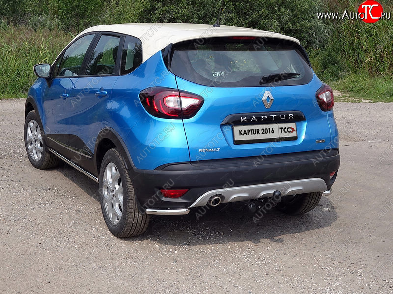 10 299 р. Защита заднего бампера (уголки, d42,4 мм) TCC  Renault Kaptur (2016-2020) дорестайлинг  с доставкой в г. Майкоп