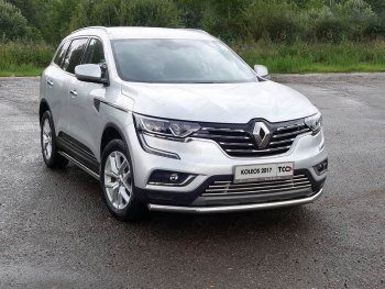 Защита переднего бампера нижняя d60,3 мм ТСС Тюнинг Renault Koleos  2 (2016-2025) (нержавейка)
