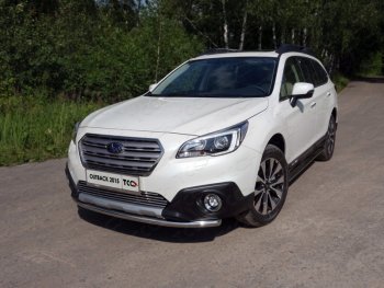 Защита переднего бампера нижняя d50,8 мм ТСС Тюнинг Subaru Outback  BS/B15 (2014-2018) дорестайлинг универсал (нержавейка)