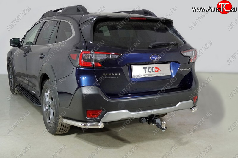 18 499 р. Защита заднего бампера (уголки, d60,3 мм) TCC  Subaru Outback  BT (2019-2025) универсал  с доставкой в г. Майкоп
